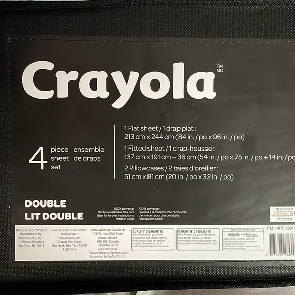 Brand new still in packaging Crayola 4 piece sheet set - Picture 3 of 3